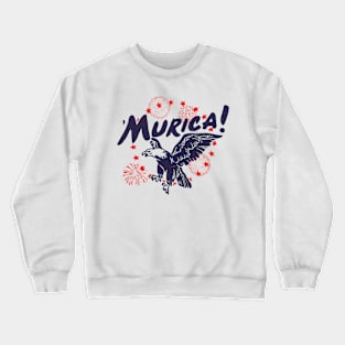 Murica america eagle Crewneck Sweatshirt